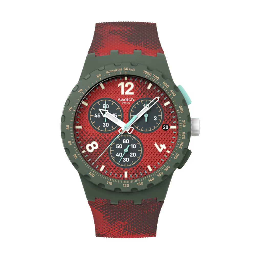 Reloj Swatch Crimson Foliage Chronograph Unisex