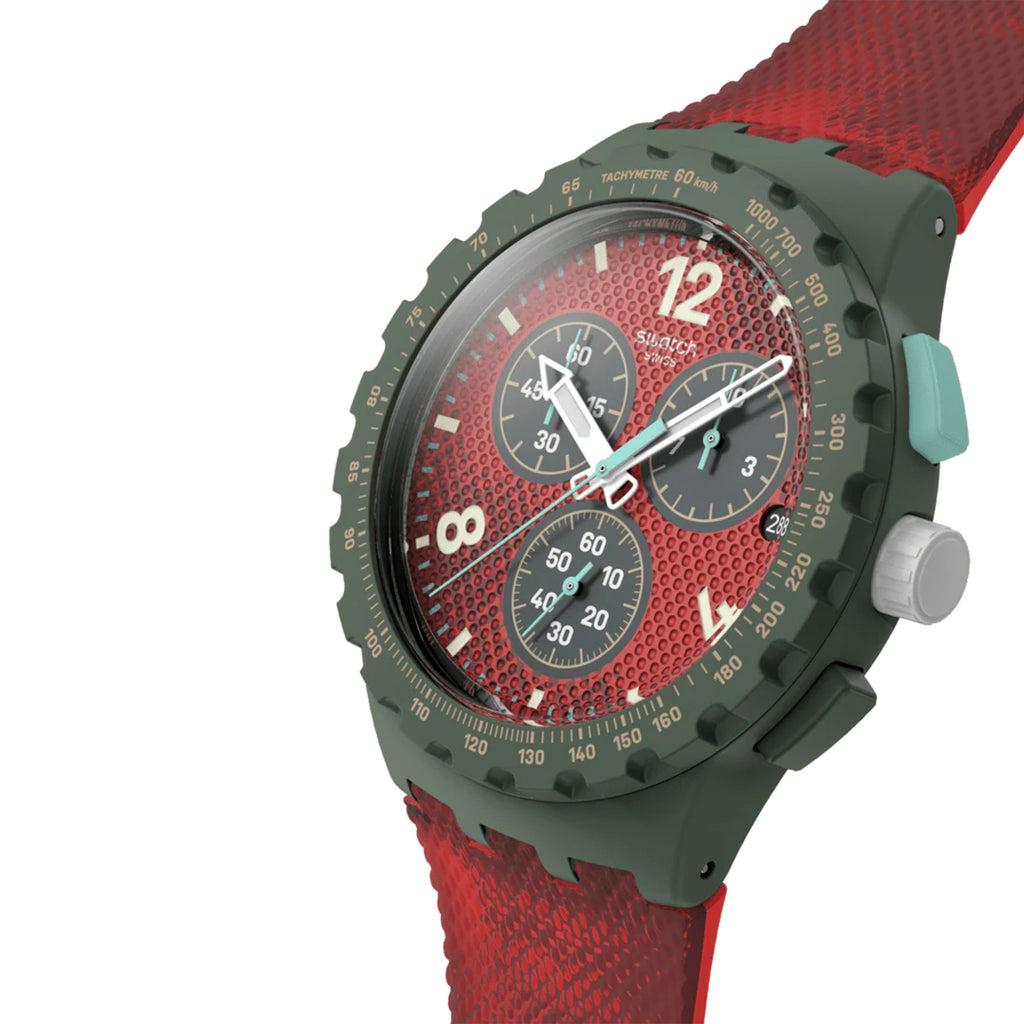 Reloj Swatch Crimson Foliage Chronograph Unisex