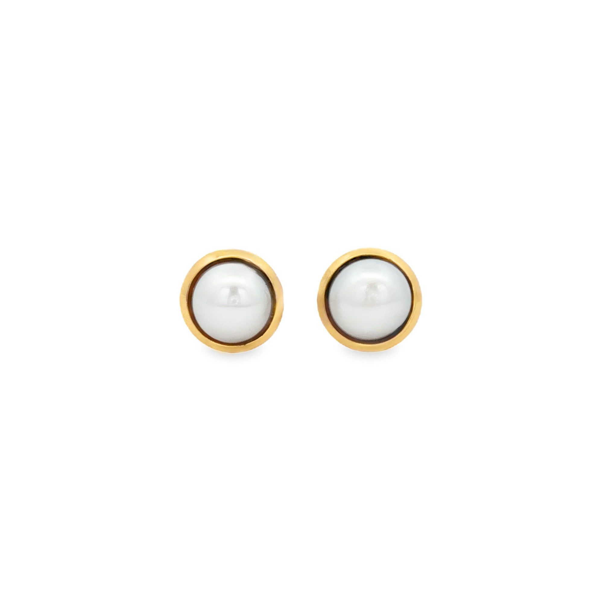 ARETES PERLA MEDIA BOLA