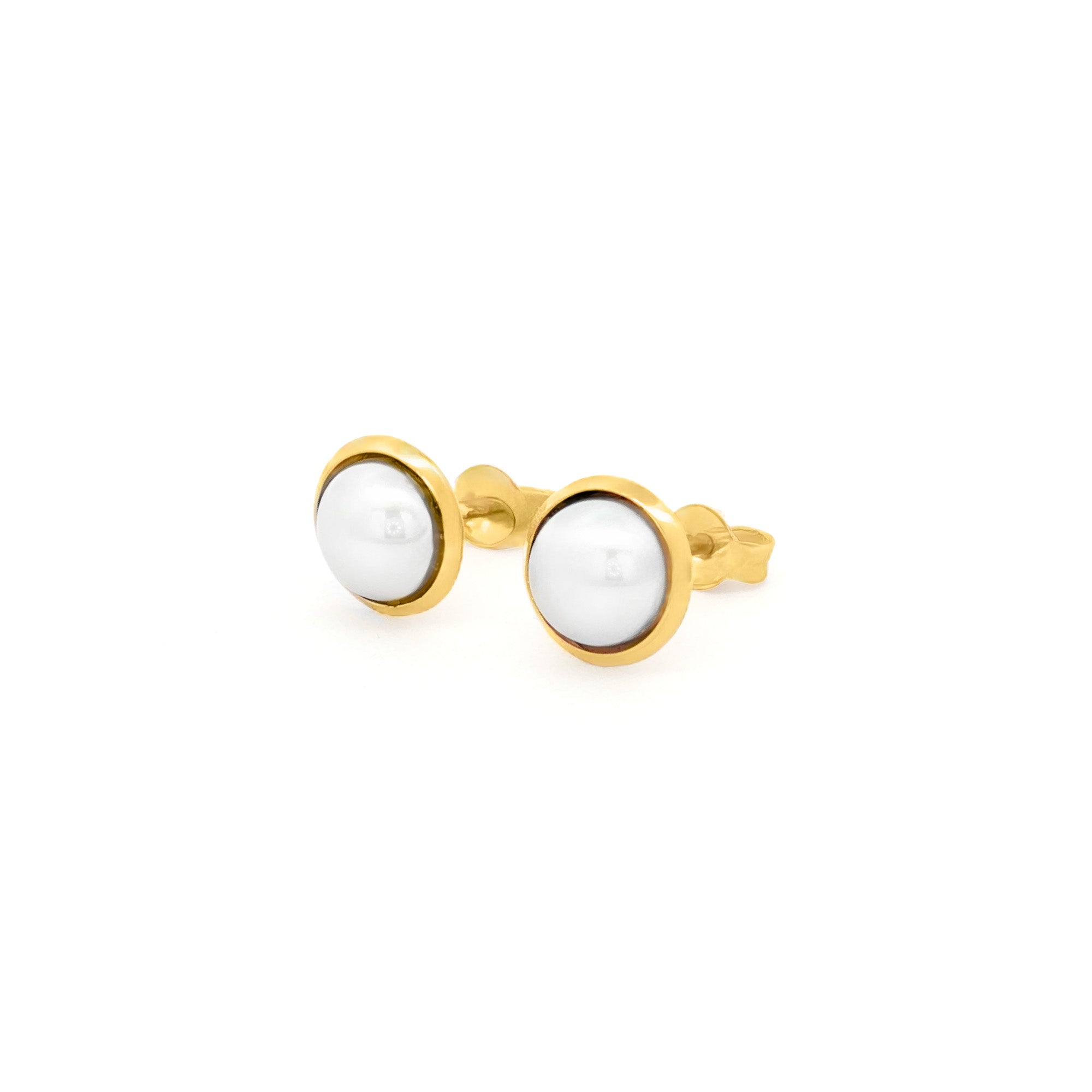 ARETES PERLA MEDIA BOLA