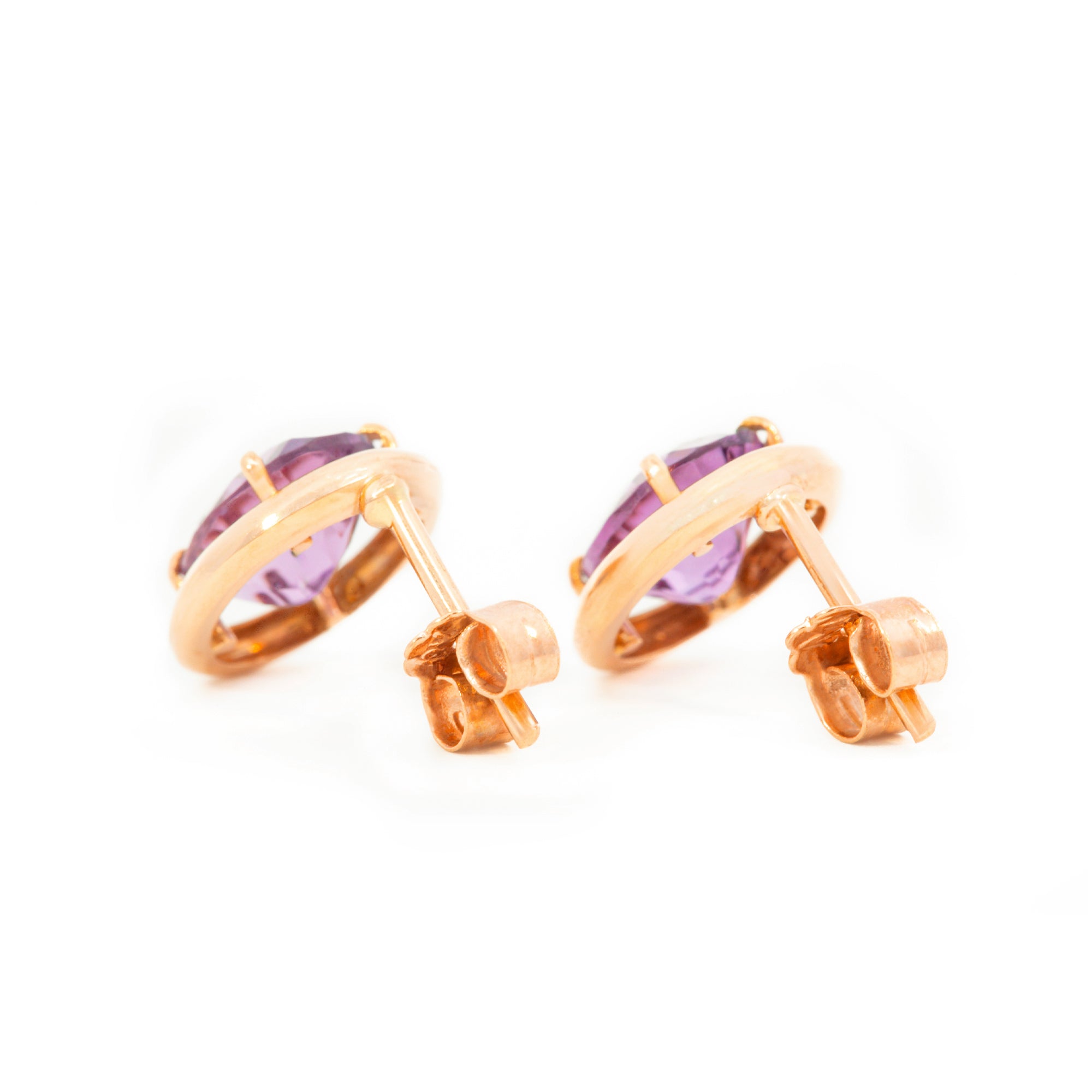 ARETES OVAL AMATISTA