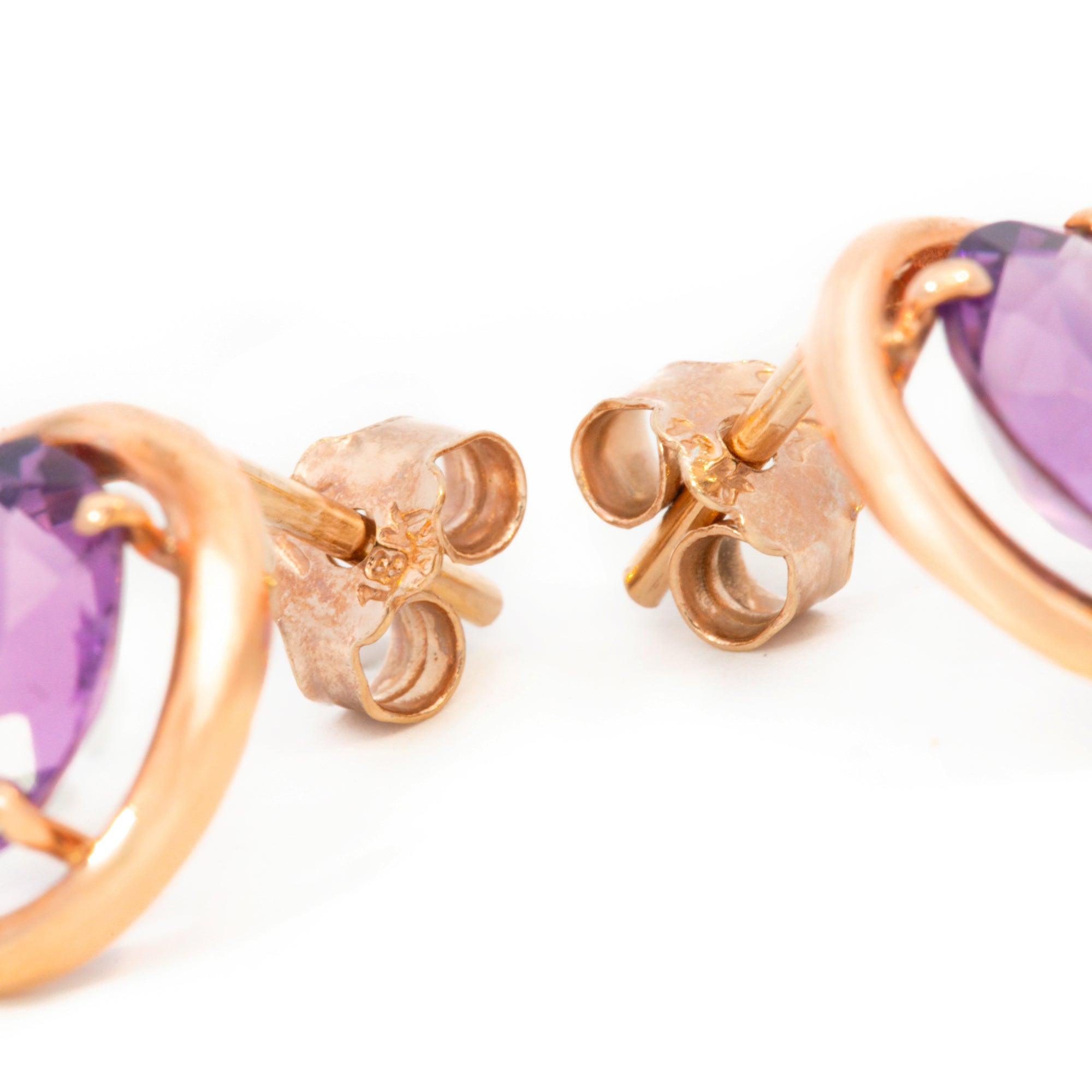 ARETES OVAL AMATISTA