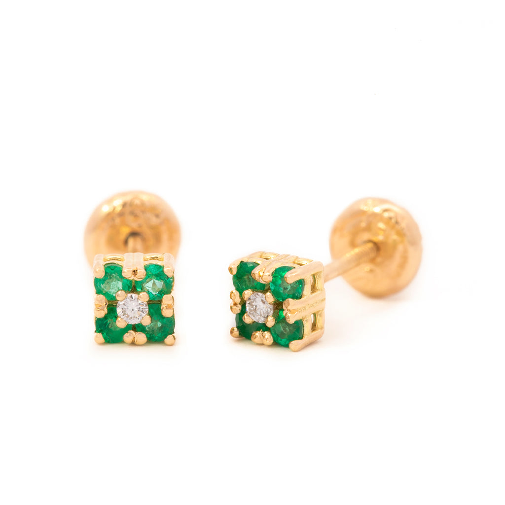 TOPOS CUADRADO ESMERALDA DIAMANTES