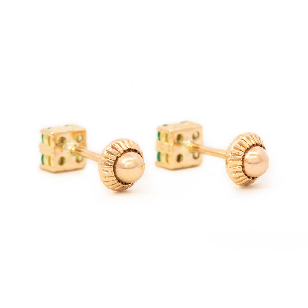 TOPOS CUADRADO ESMERALDA DIAMANTES