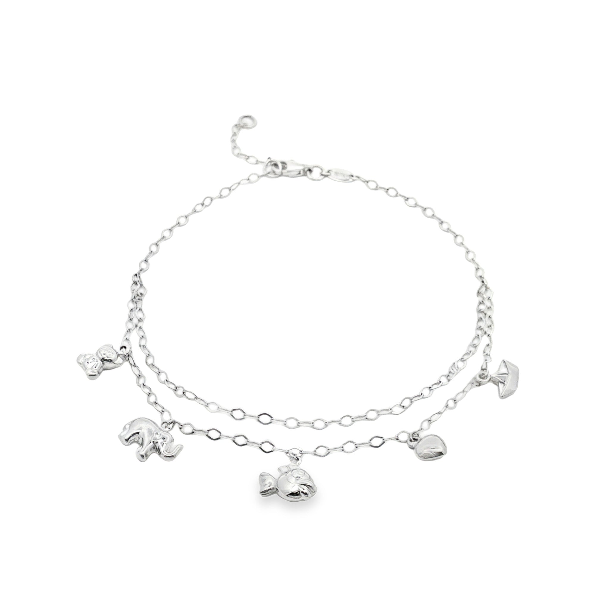 TOBILLERA FORZATINA DOBLE CON DIJES