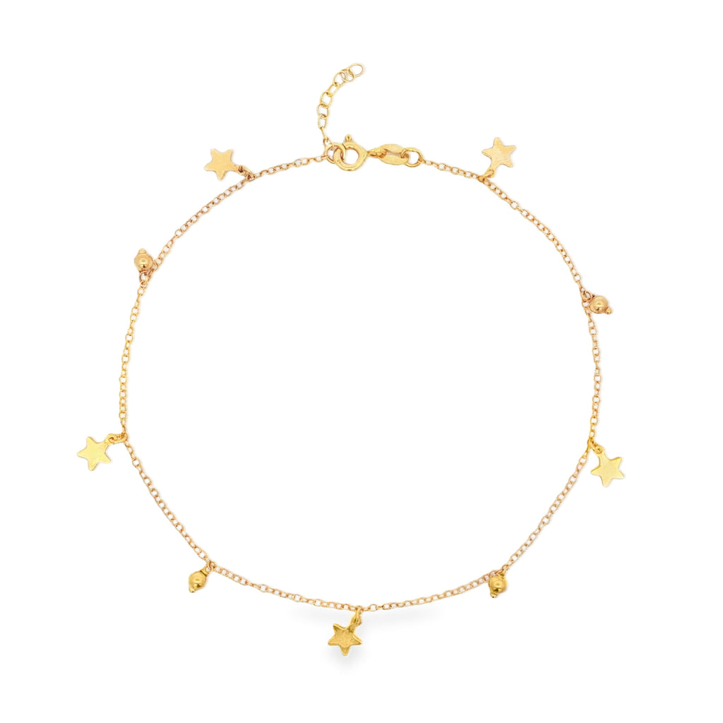 TOBILLERA CON ESTRELLAS Y BOLA