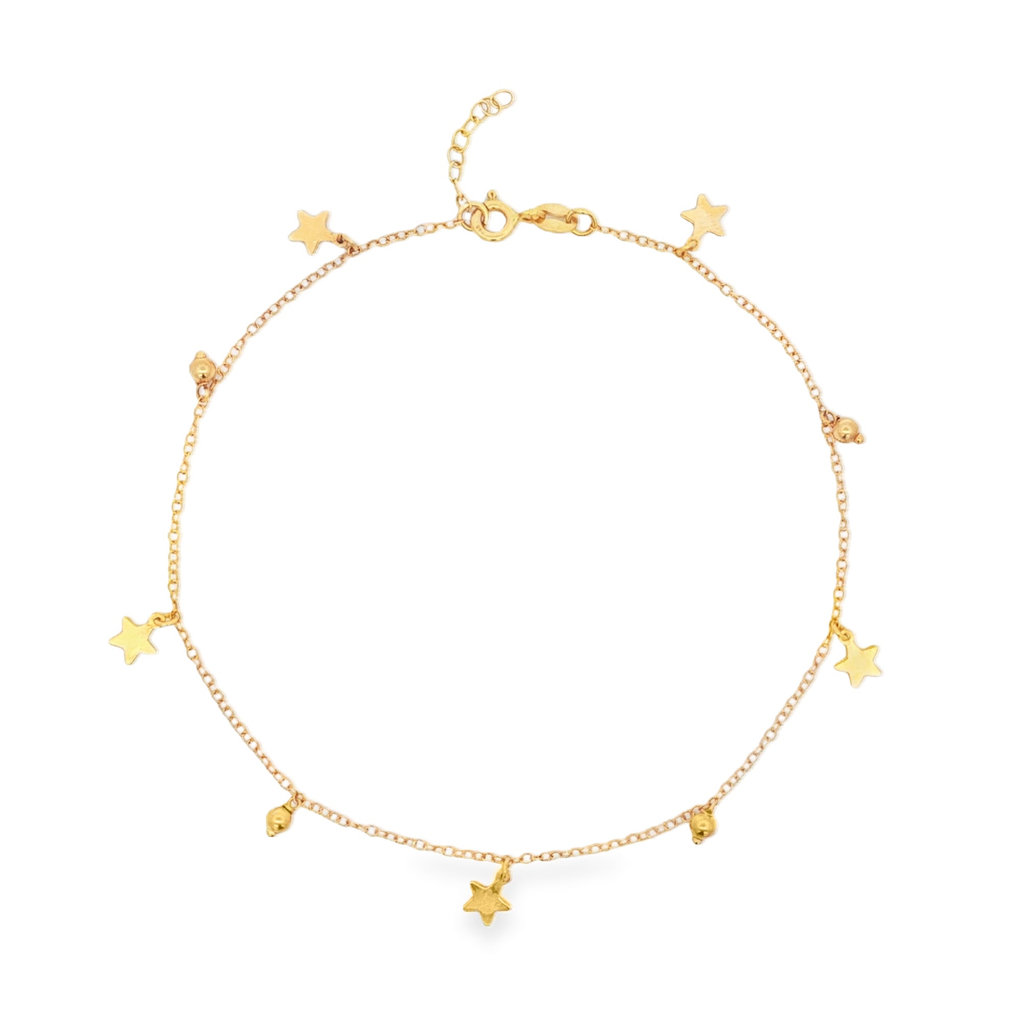 TOBILLERA CON ESTRELLAS Y BOLA