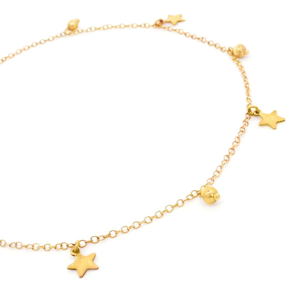 TOBILLERA CON ESTRELLAS Y BOLA