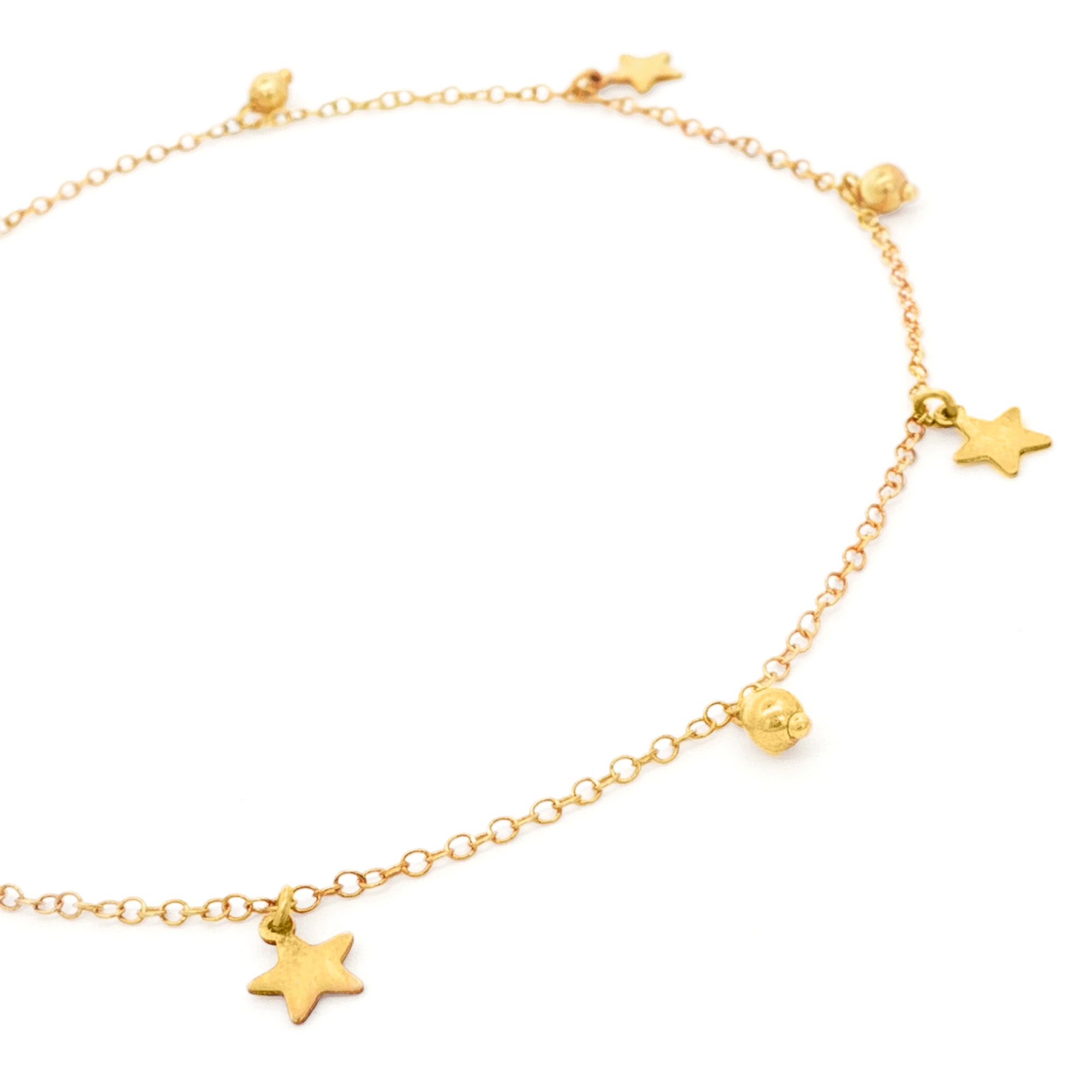 TOBILLERA CON ESTRELLAS Y BOLA