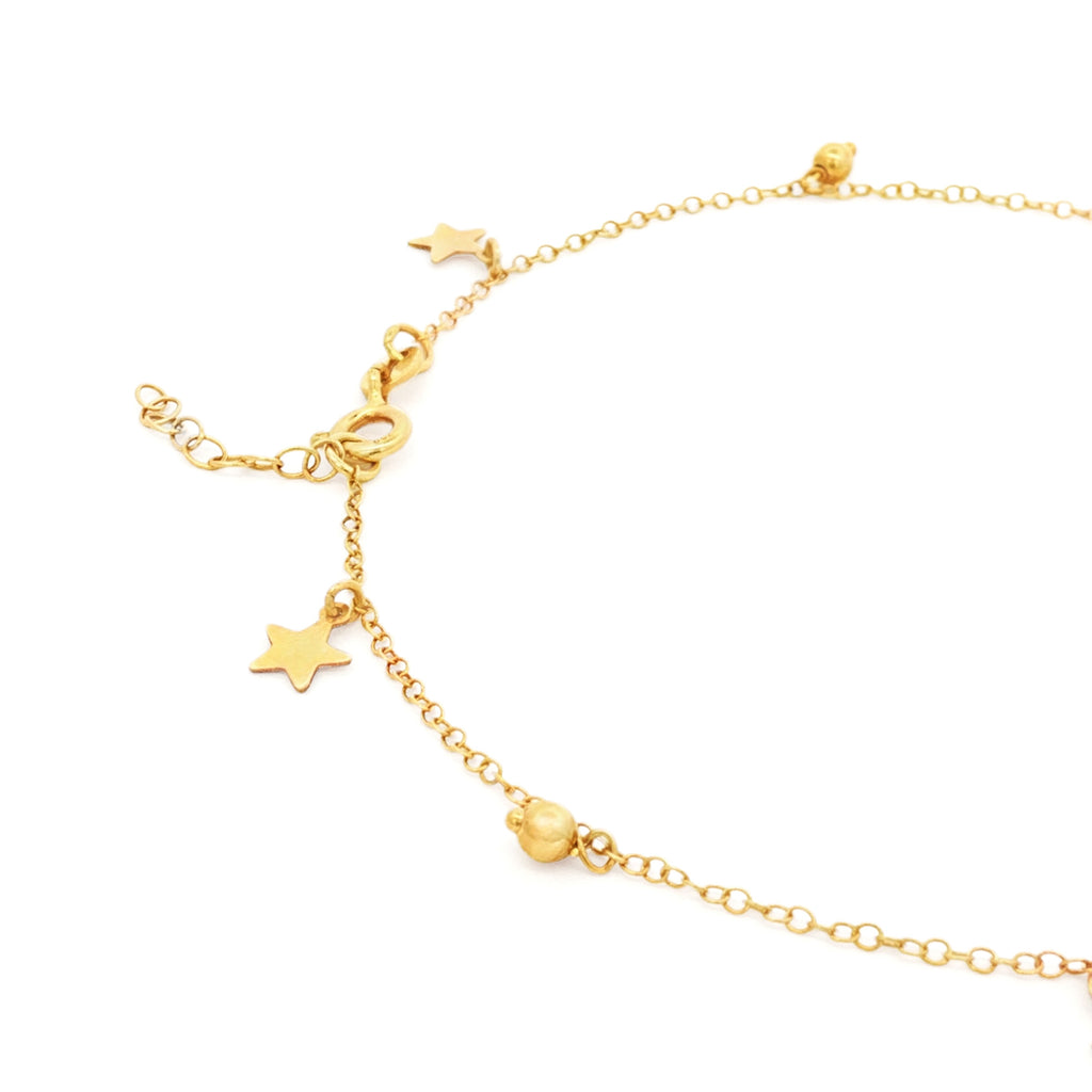 TOBILLERA CON ESTRELLAS Y BOLA