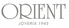 Logo minimalista de orient 1945, joyería elegante especializada en joyas finas