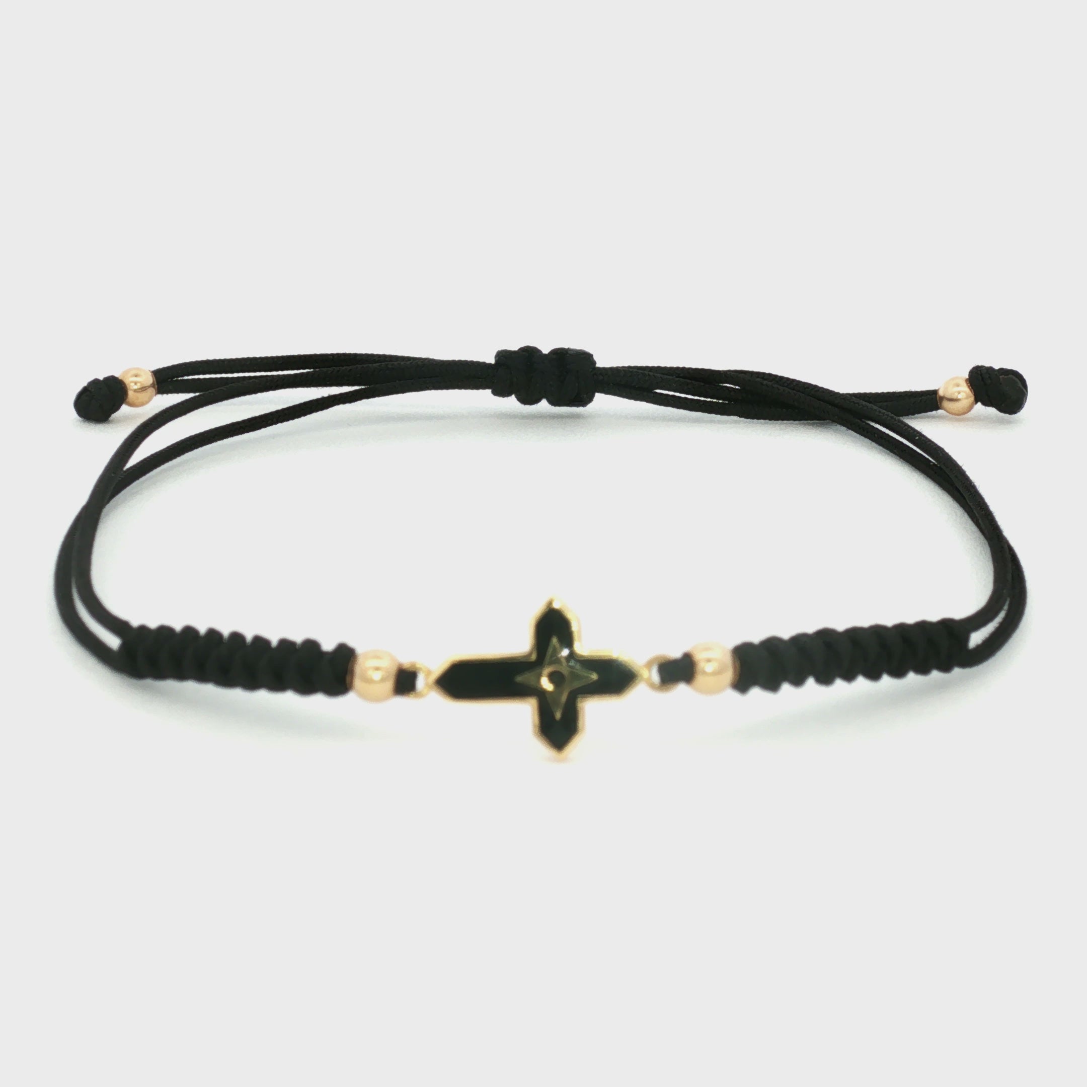 PULSERA HILO NEGRO CRUZ