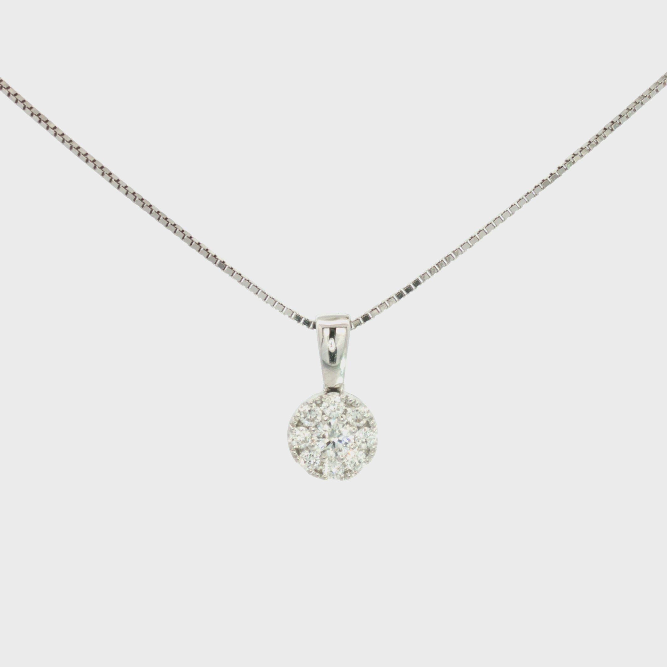 DIJE FLOR CON DIAMANTES