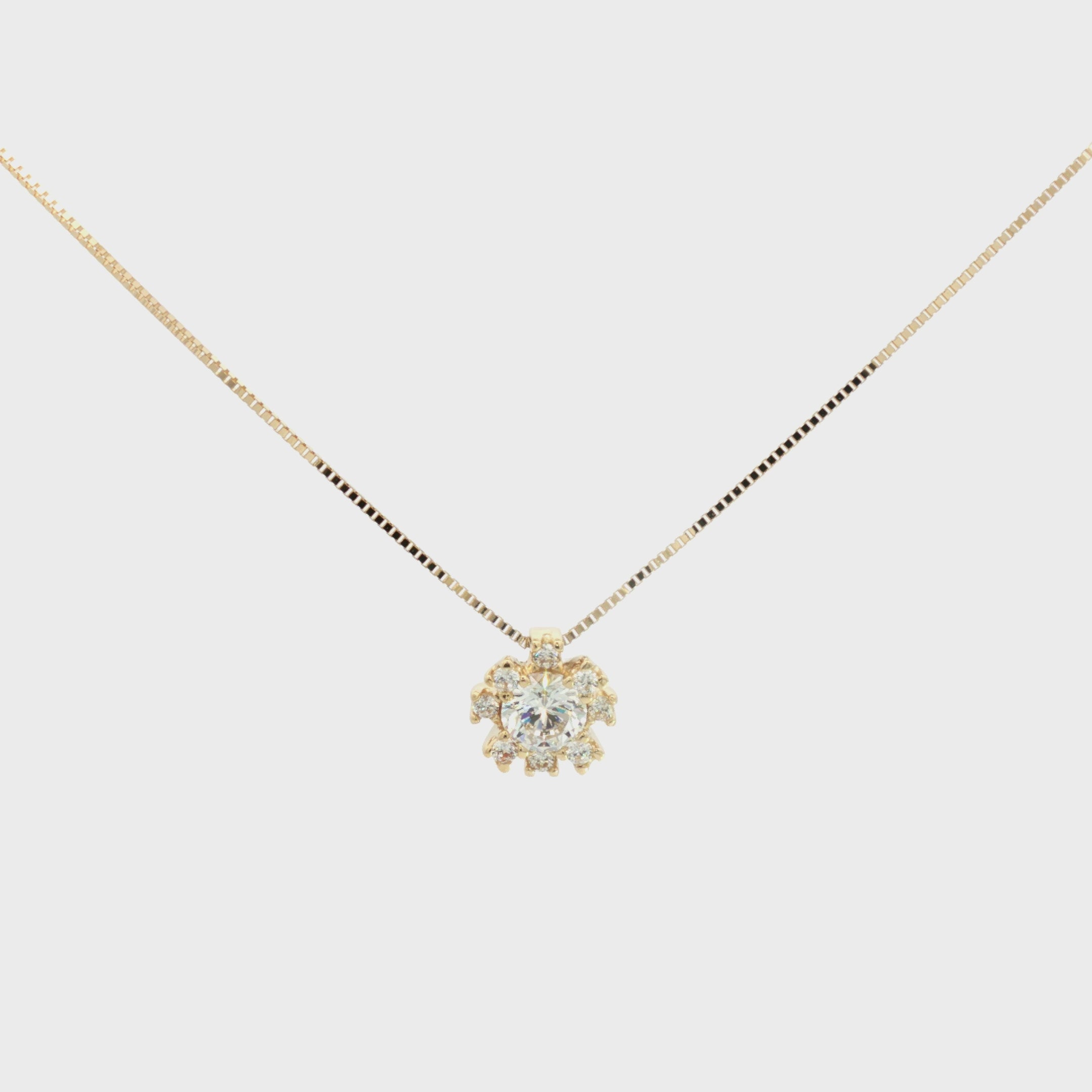 GARGANTILLA FLOR ZIRCONES