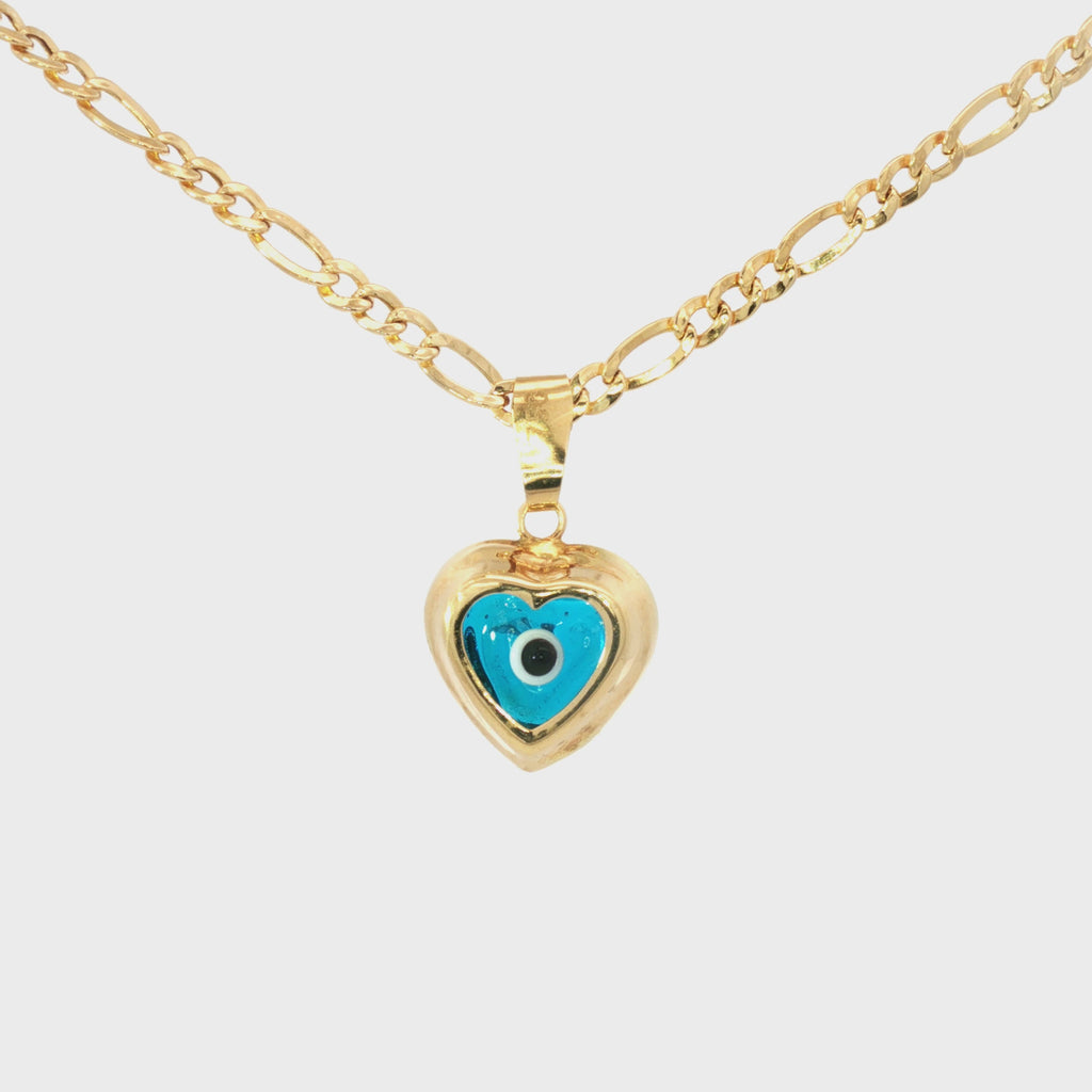 DIJE OJO PROTECTOR CORAZÓN AZUL