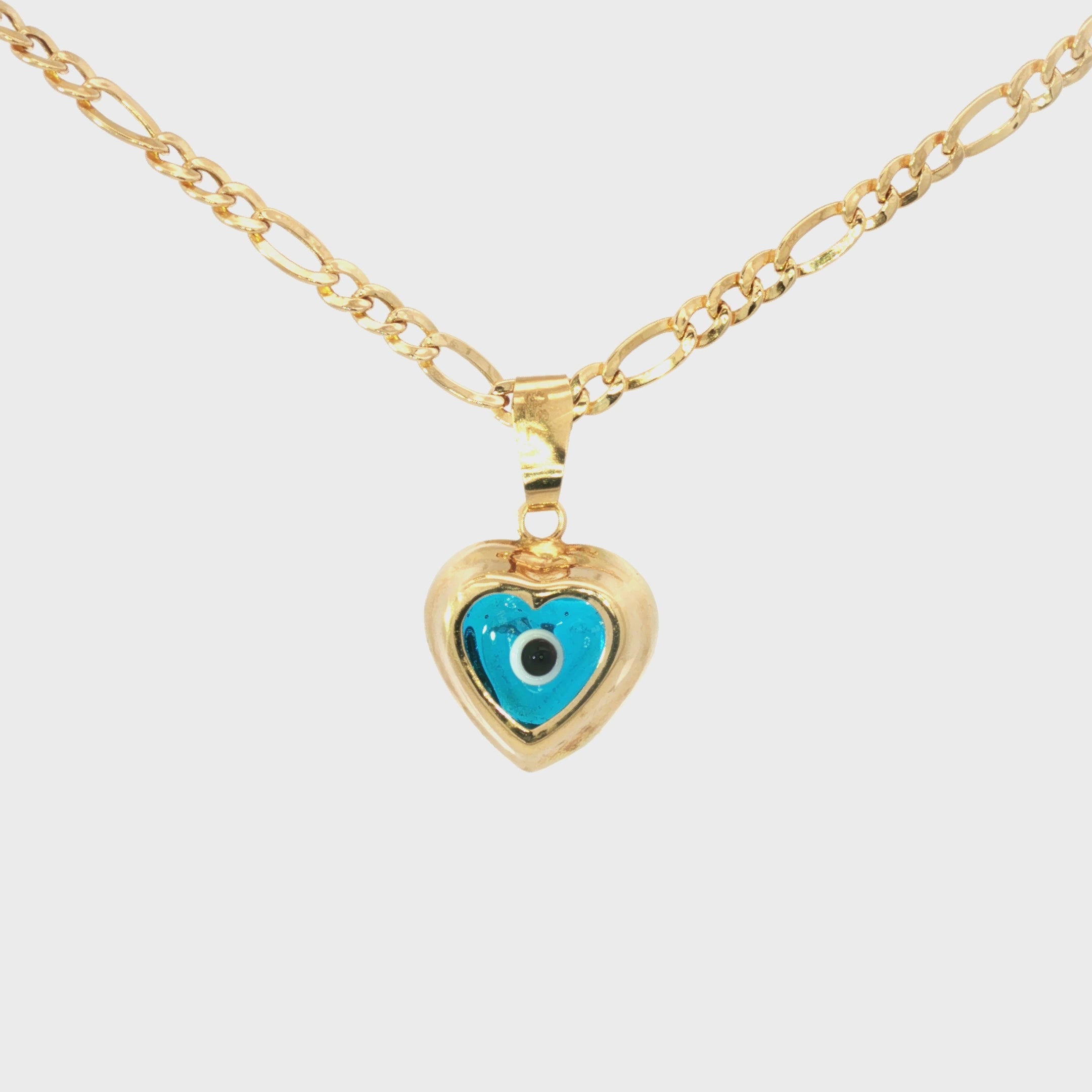 DIJE OJO PROTECTOR CORAZÓN AZUL
