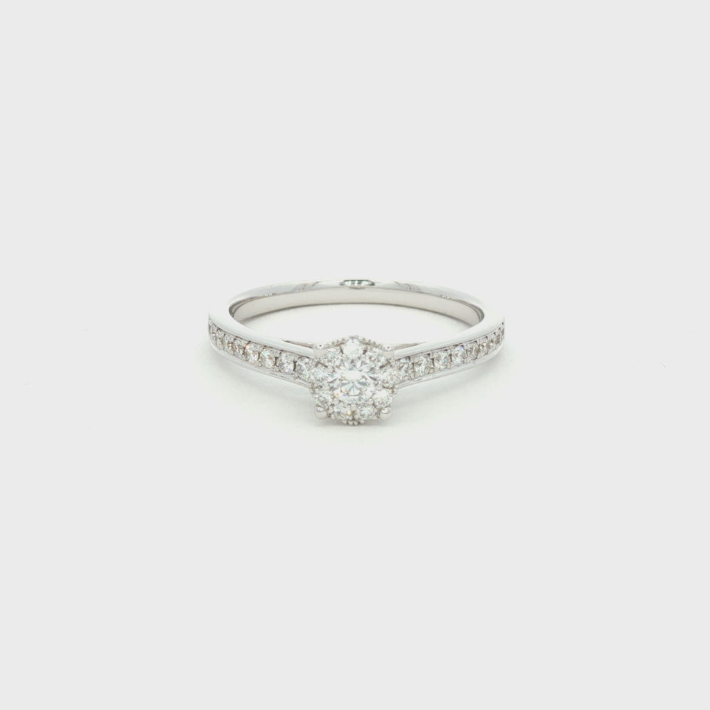 ANILLO CLUSTER CON DIAMANTES