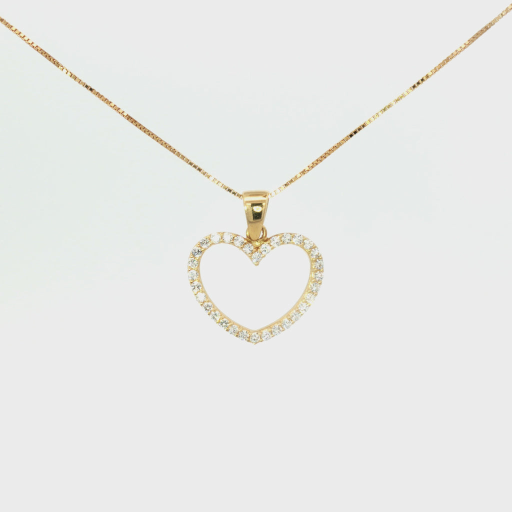 DIJE SILUETA CORAZÓN