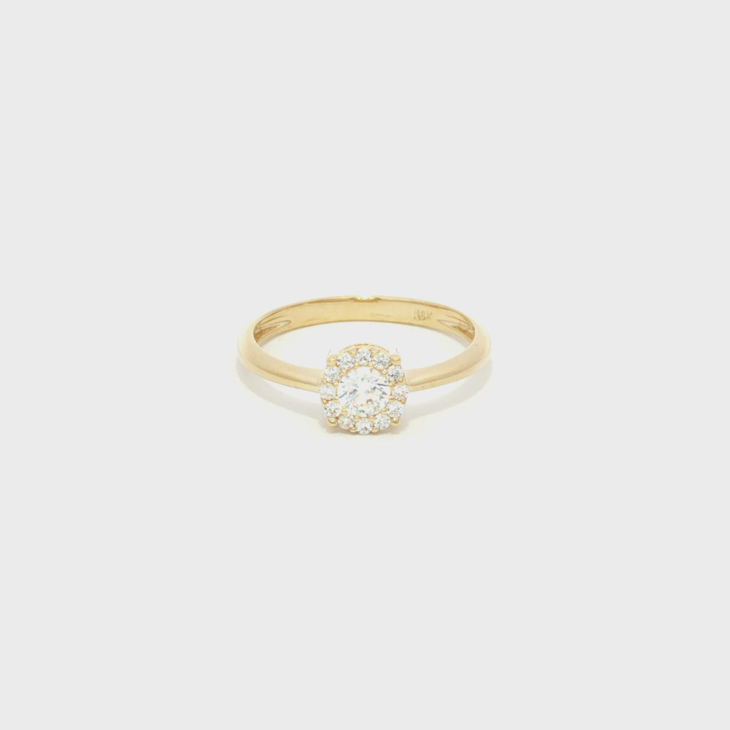 ANILLO FLOR ZIRCONES
