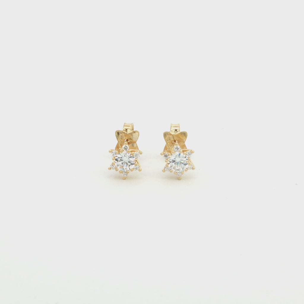 ARETES ESTRELLA ZIRCONES