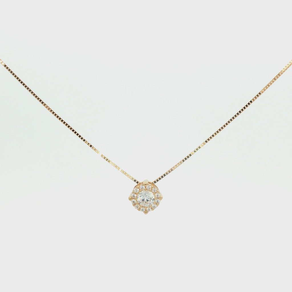 GARGANTILLA FLOR ZIRCONES