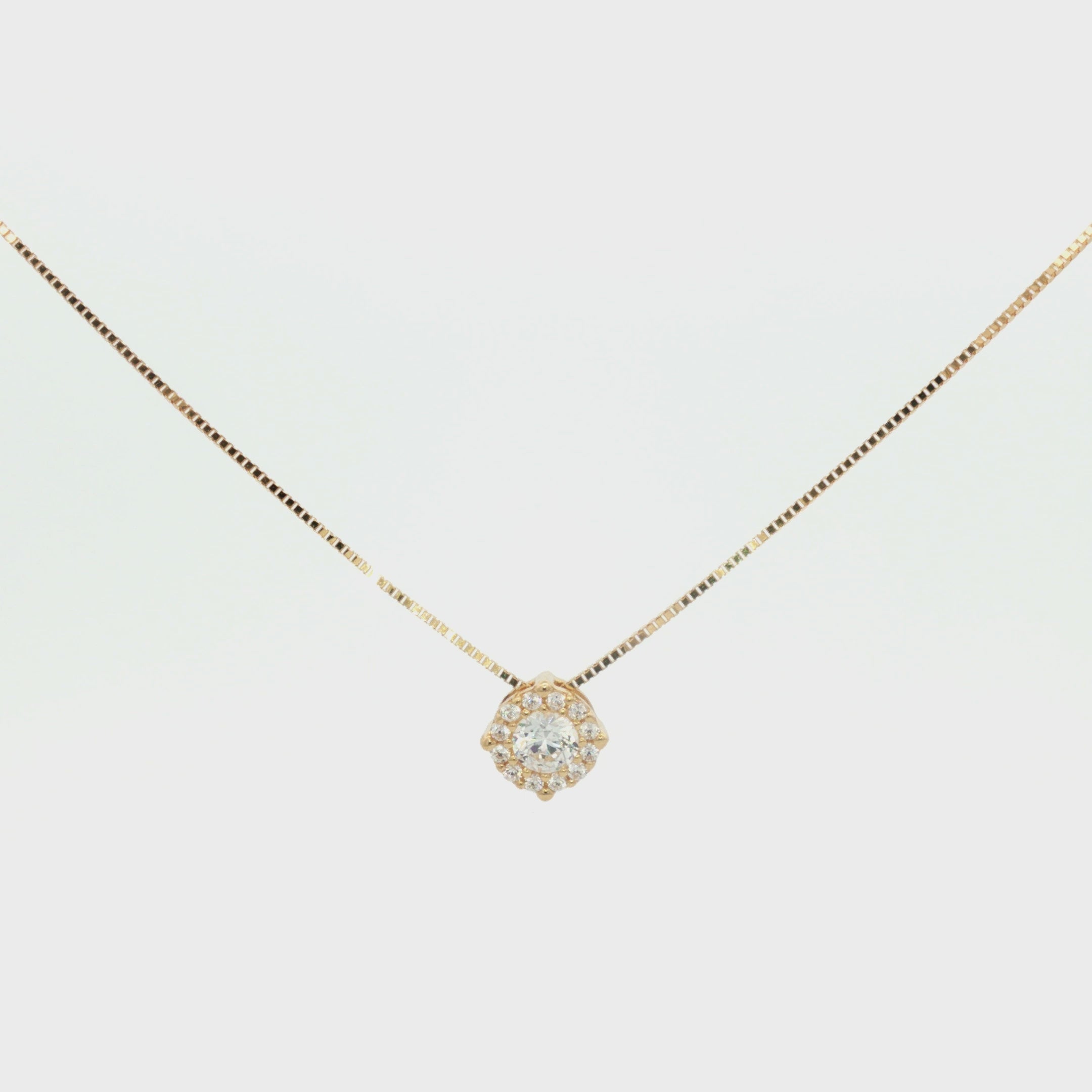 GARGANTILLA FLOR ZIRCONES