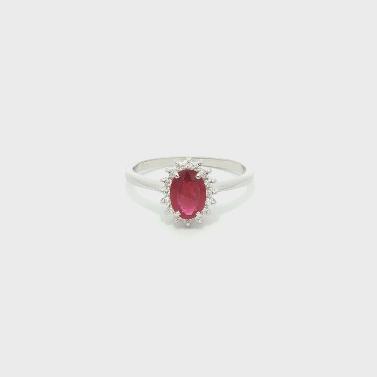 ANILLO FLOR RUBÍ Y DIAMANTES