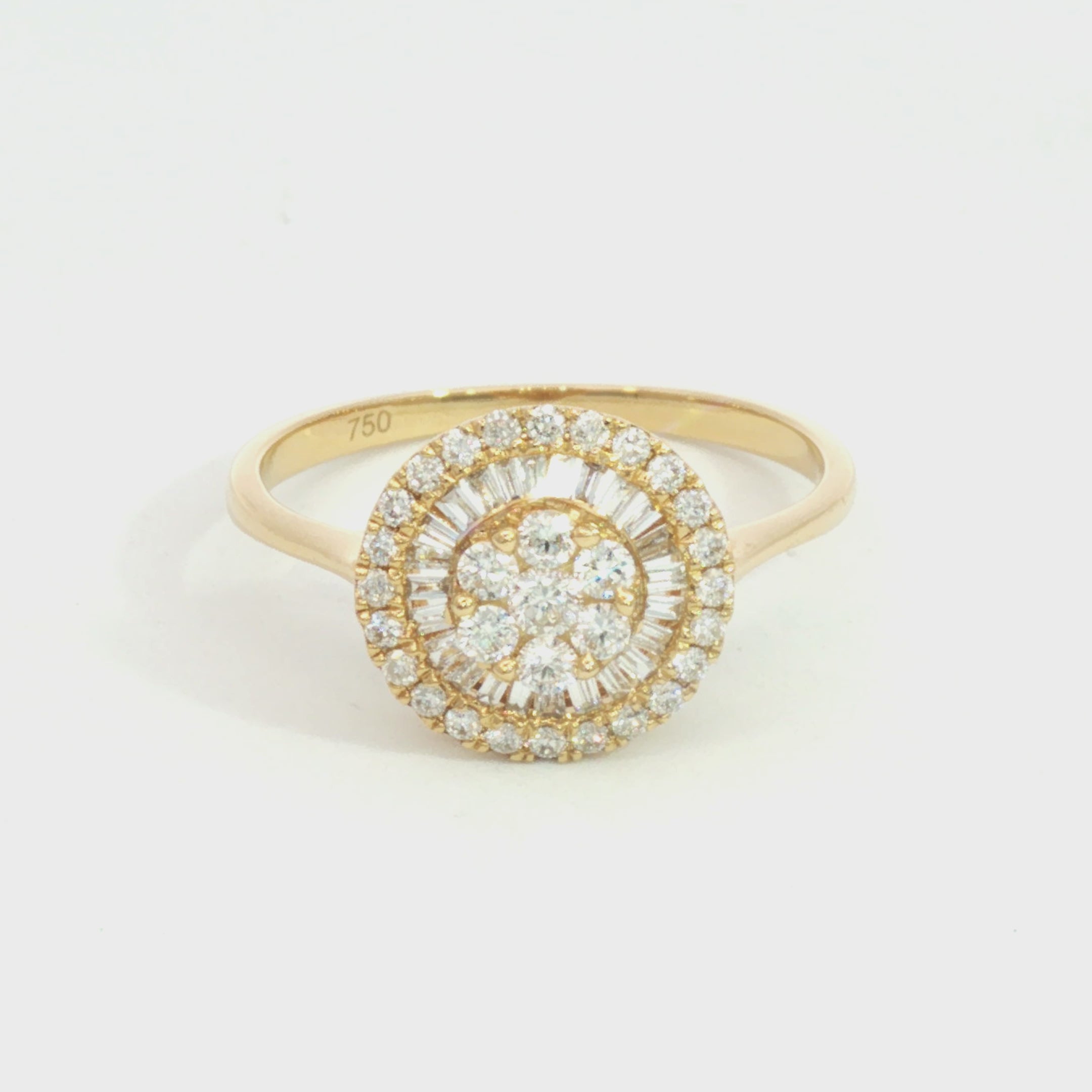 ANILLO FLOR CON DIAMANTES