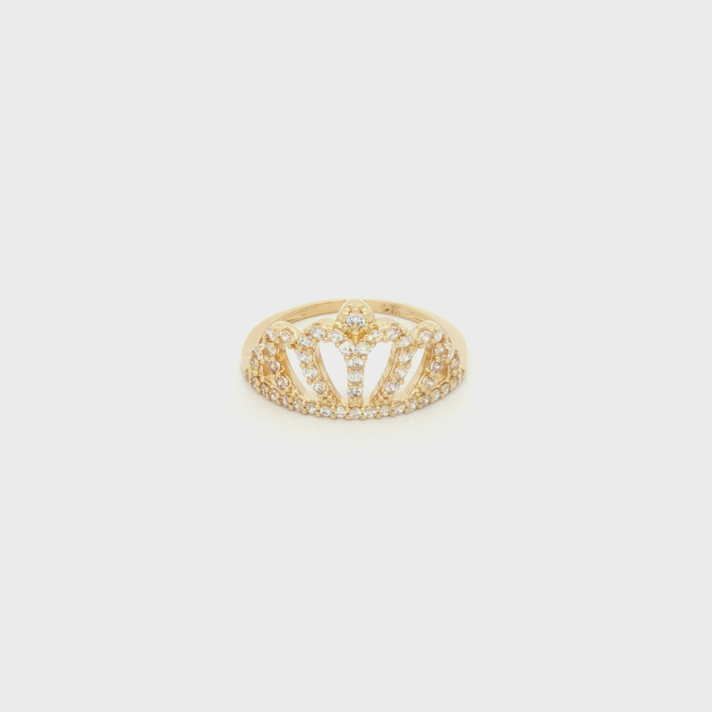 ANILLO CORONA CON ZIRCONES