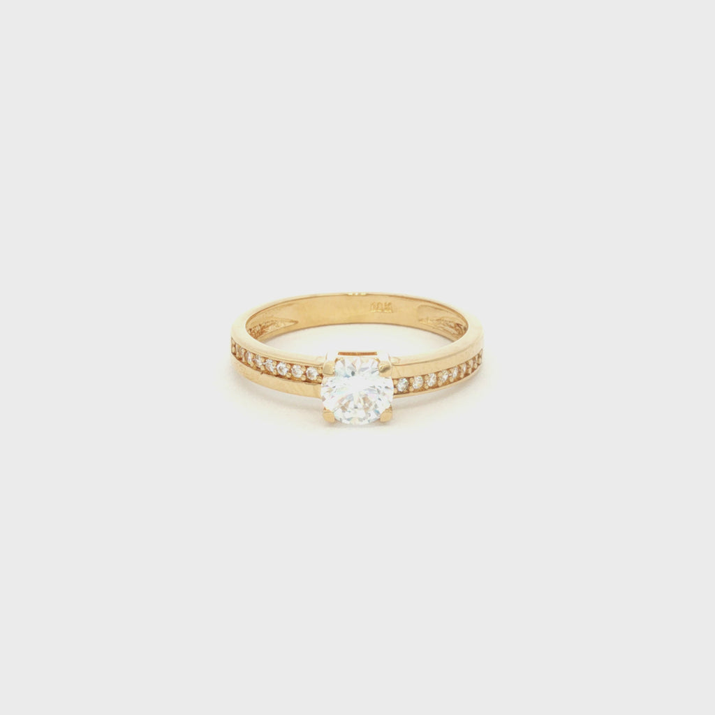 ANILLO ZIRCÓN ADORNADO