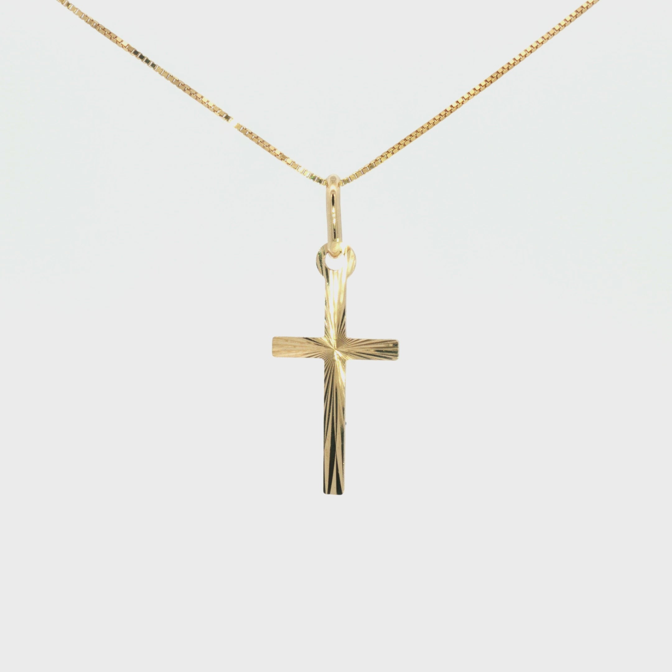 DIJE CRUZ DIAMANTADA PLANA