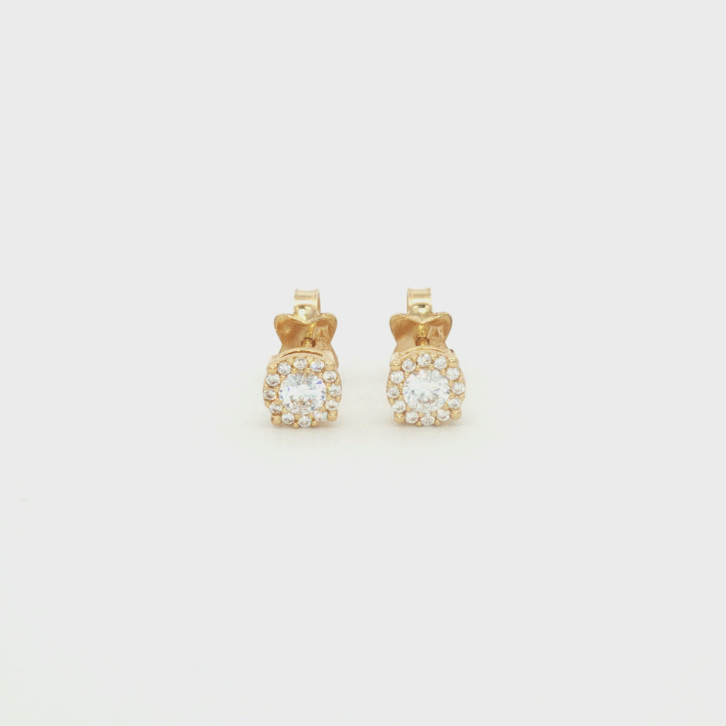ARETES FLOR ZIRCONES