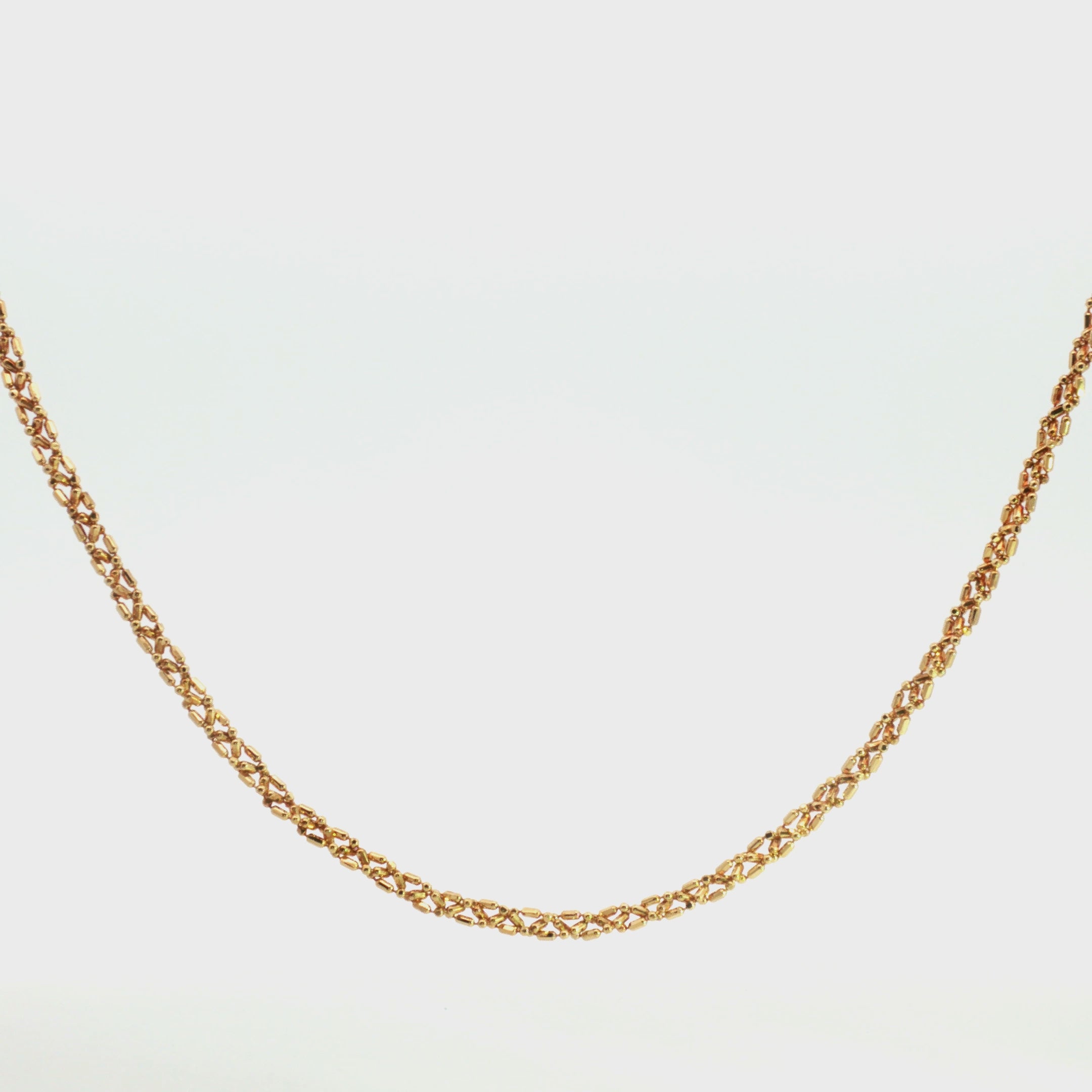 CADENA TEJIDO TRENZA 45 CM