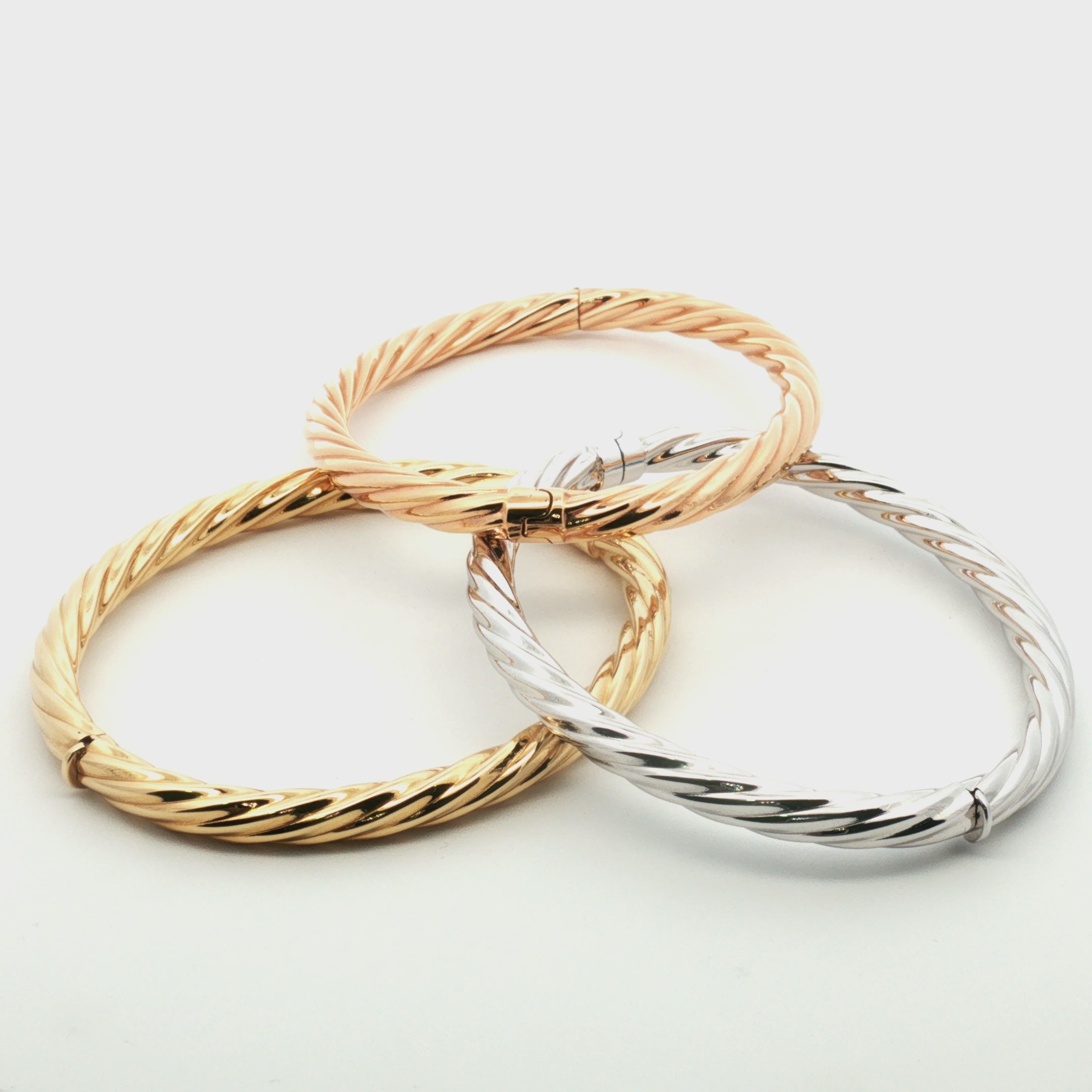 PULSERA AROS TRIO EN MELCOCHA