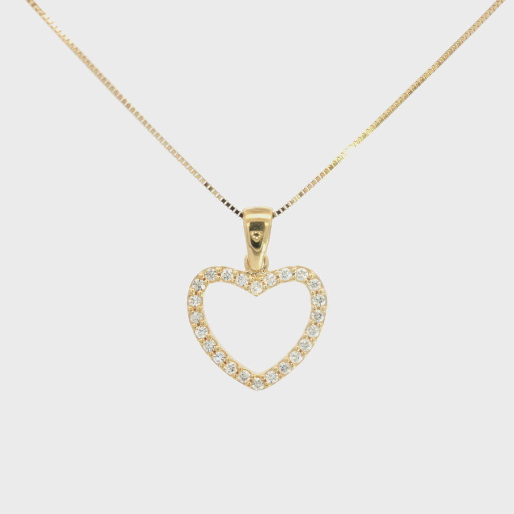 DIJE CORAZÓN CON ZIRCONES