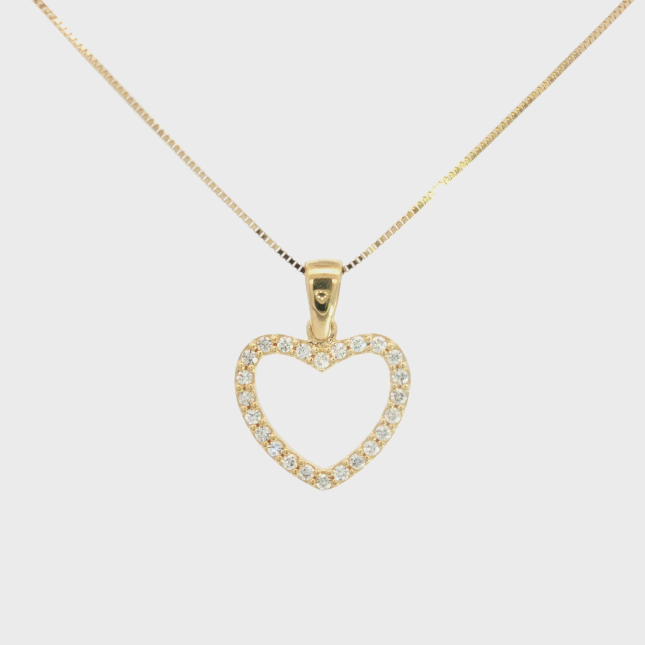DIJE CORAZÓN CON ZIRCONES