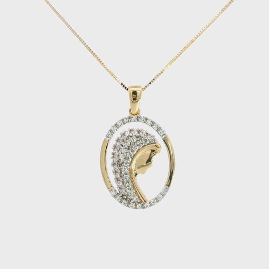 DIJE VIRGEN DEL MANTO OVAL