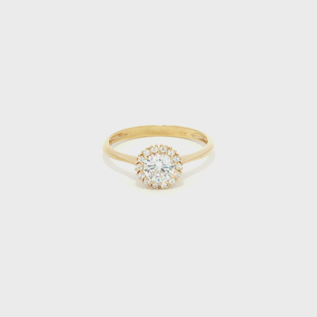 ANILLO FLOR ZIRCONES