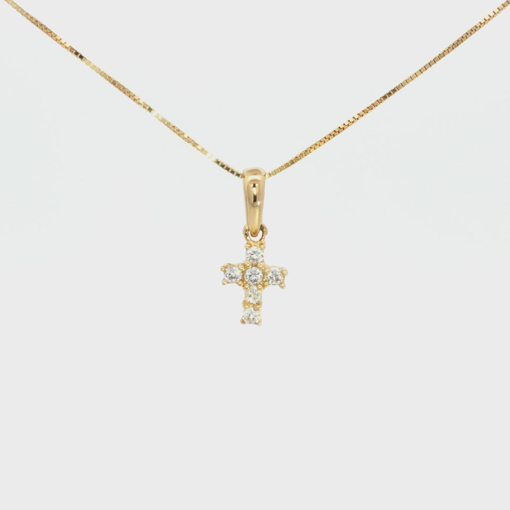 DIJE CRUZ PAVÉ CON ZIRCONES