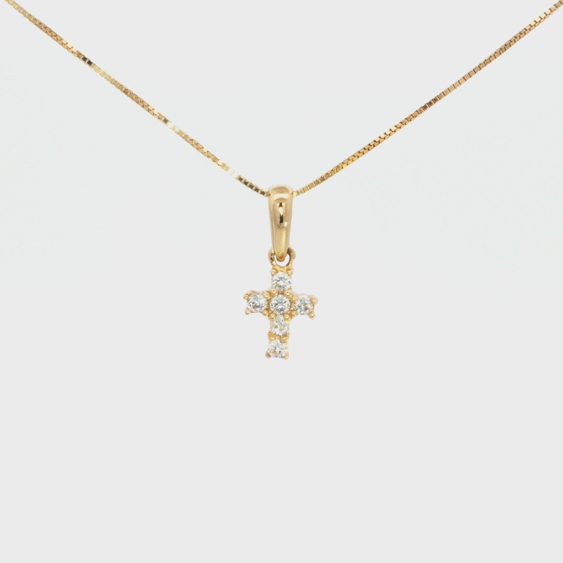 DIJE CRUZ PAVÉ CON ZIRCONES