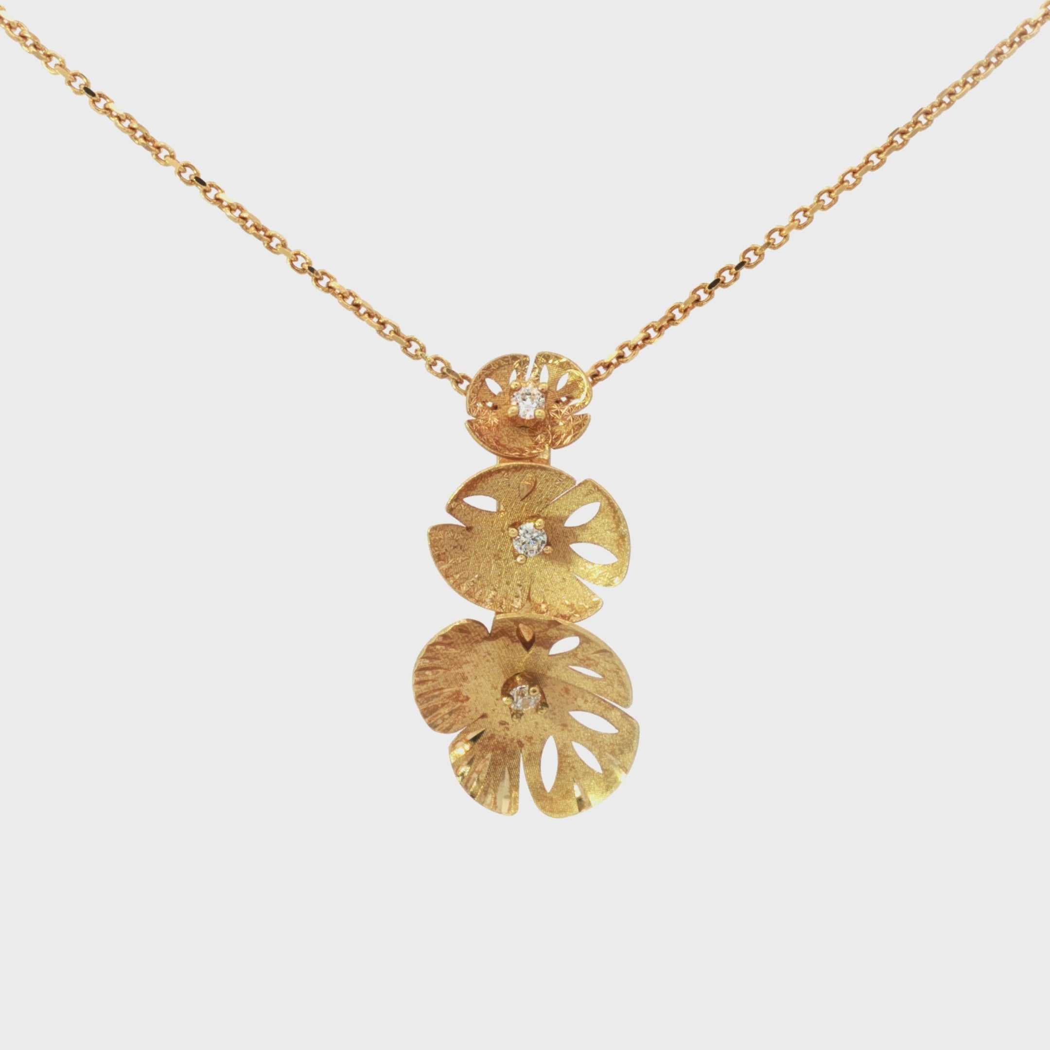 GARGANTILLA FLORES CON ZIRCÓN