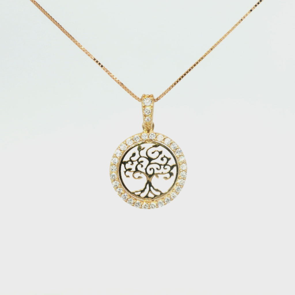 DIJE ARBOL DE LA VIDA ZIRCONES