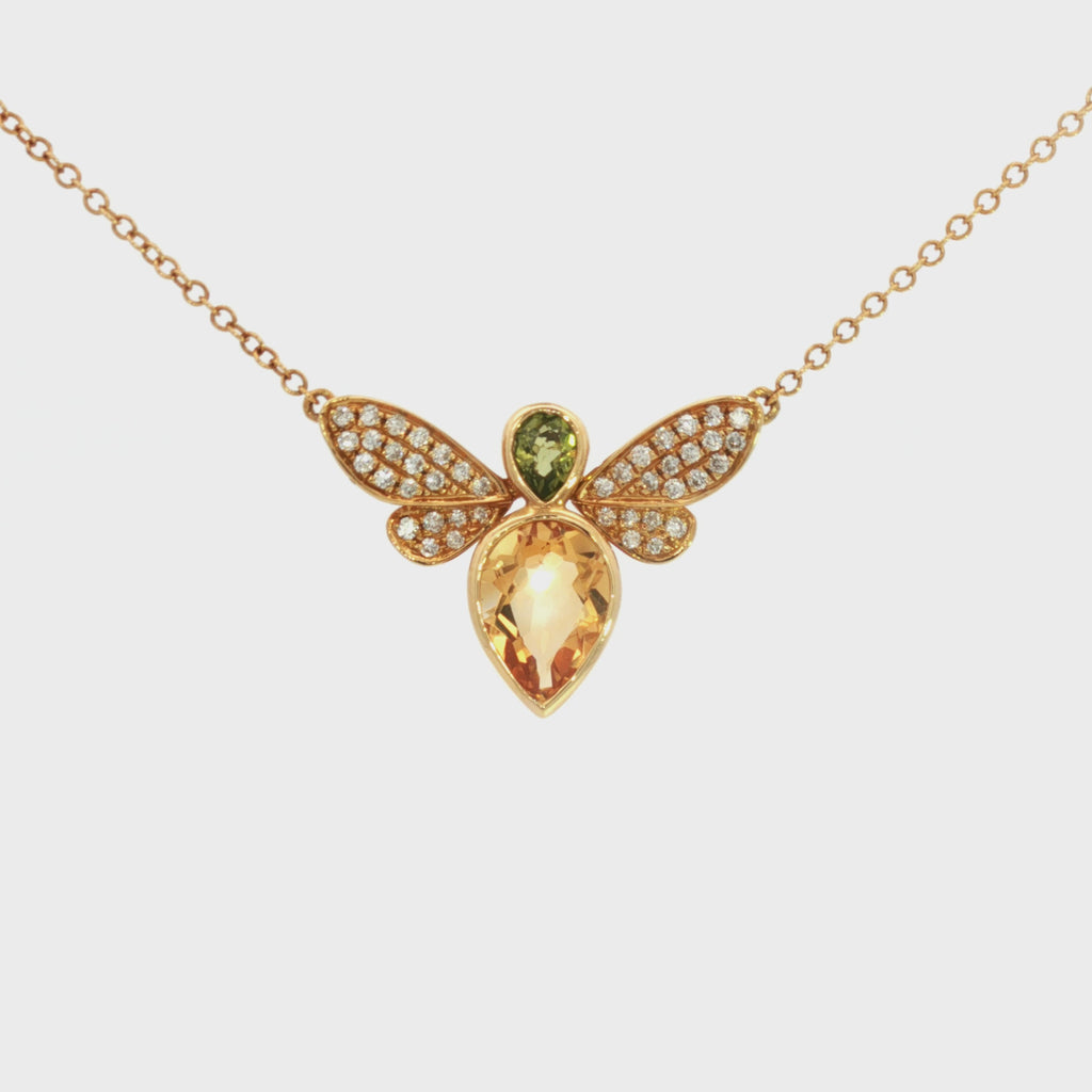 GARGANTILLA ABEJITA CON DIAMANTES