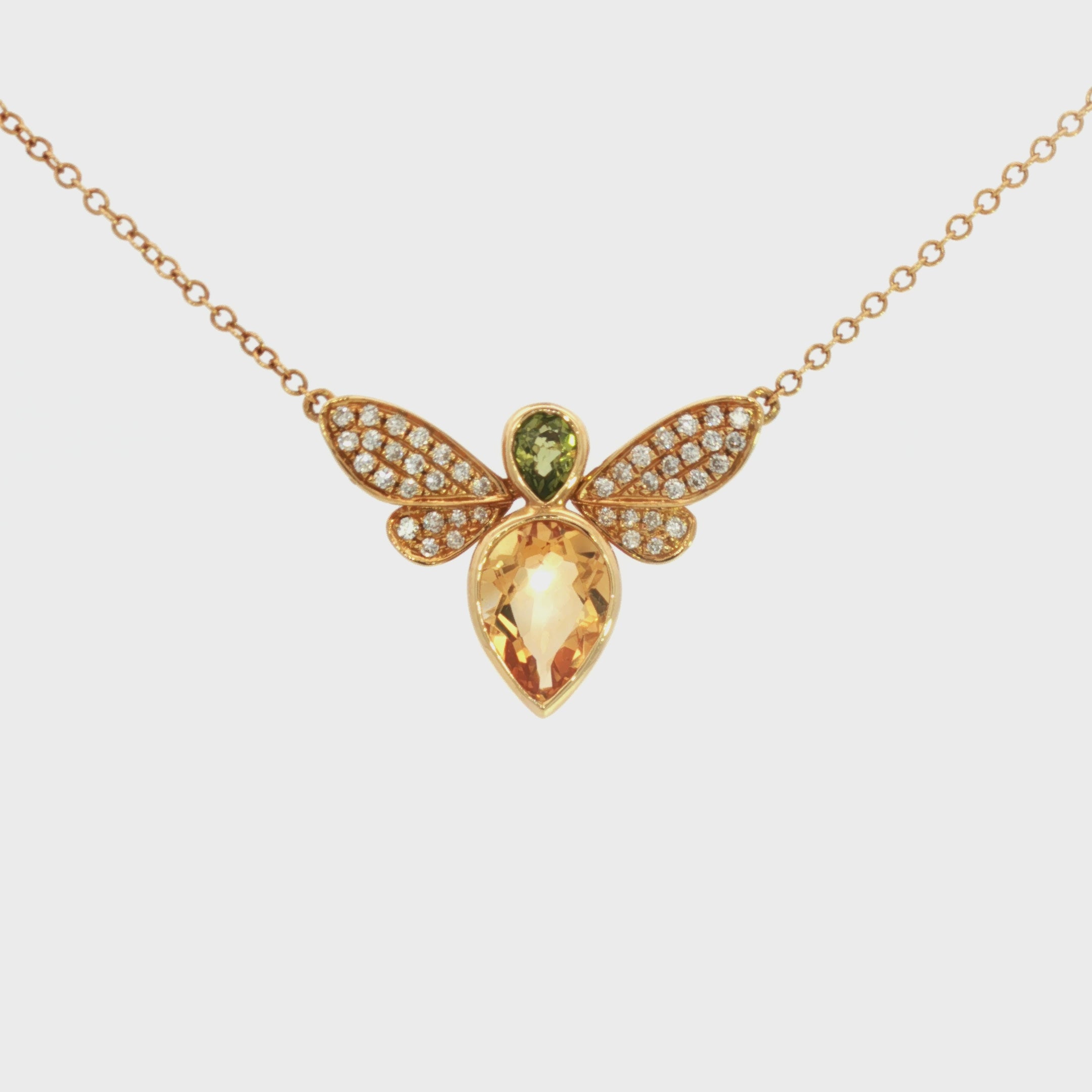 GARGANTILLA ABEJITA CON DIAMANTES