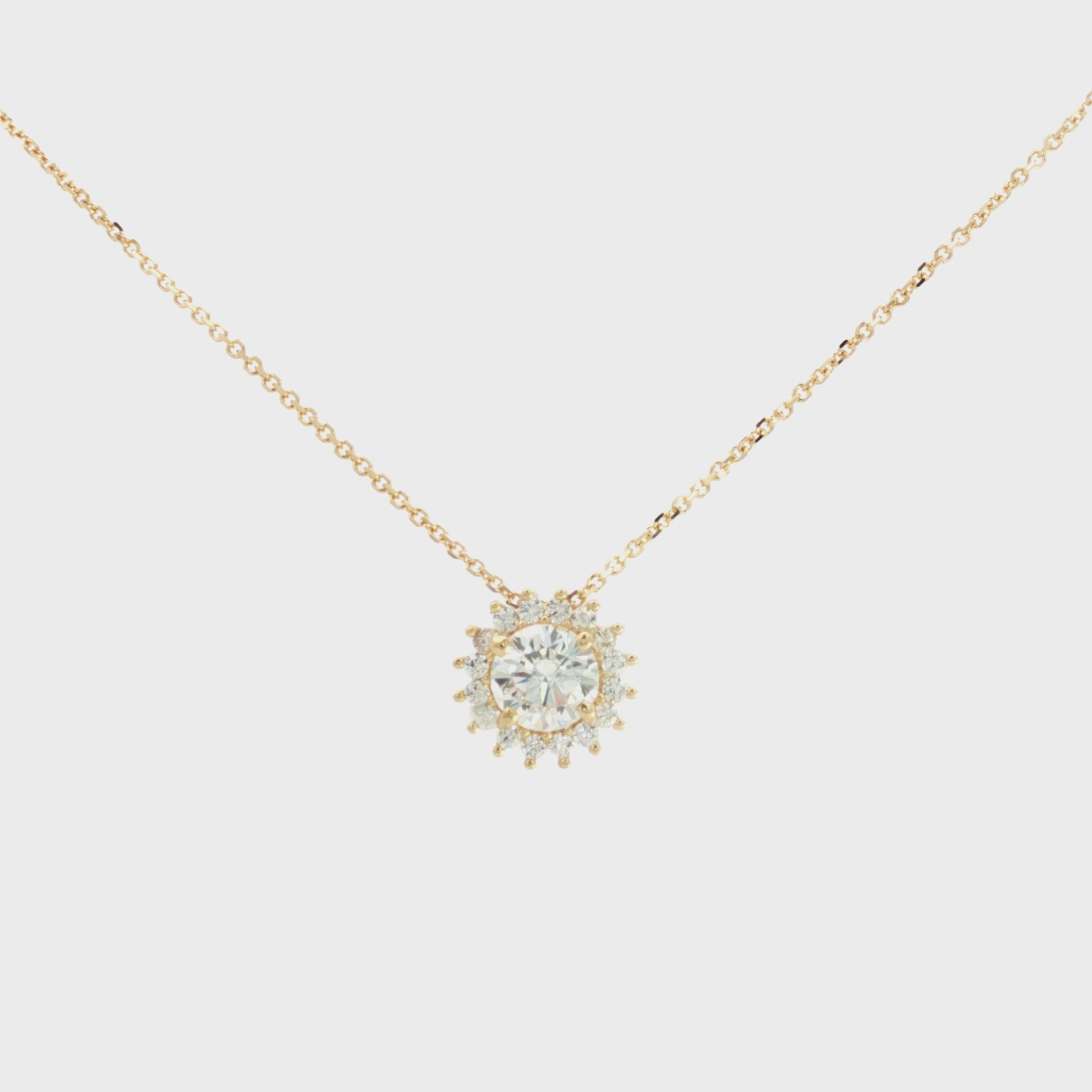 GARGANTILLA FLOR CON ZIRCONES