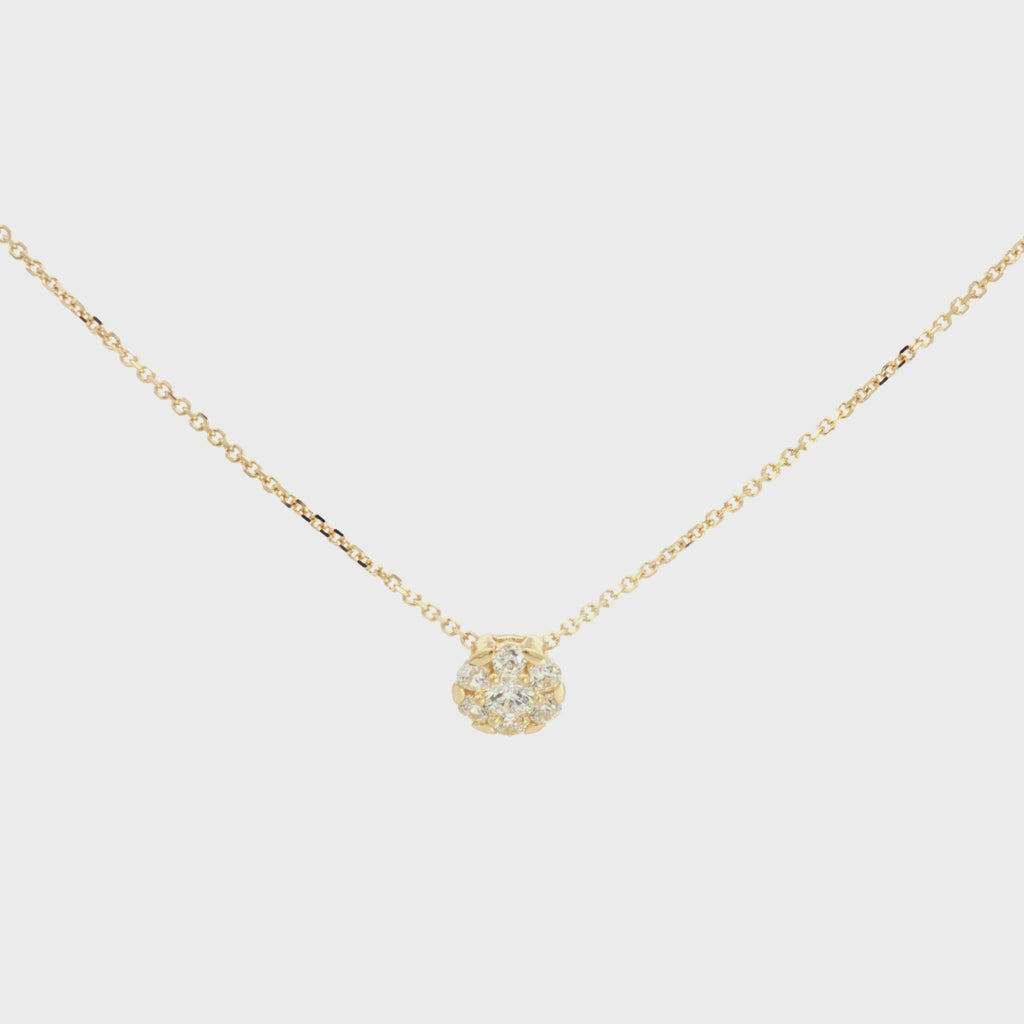 GARGANTILLA FLOR ZIRCONES