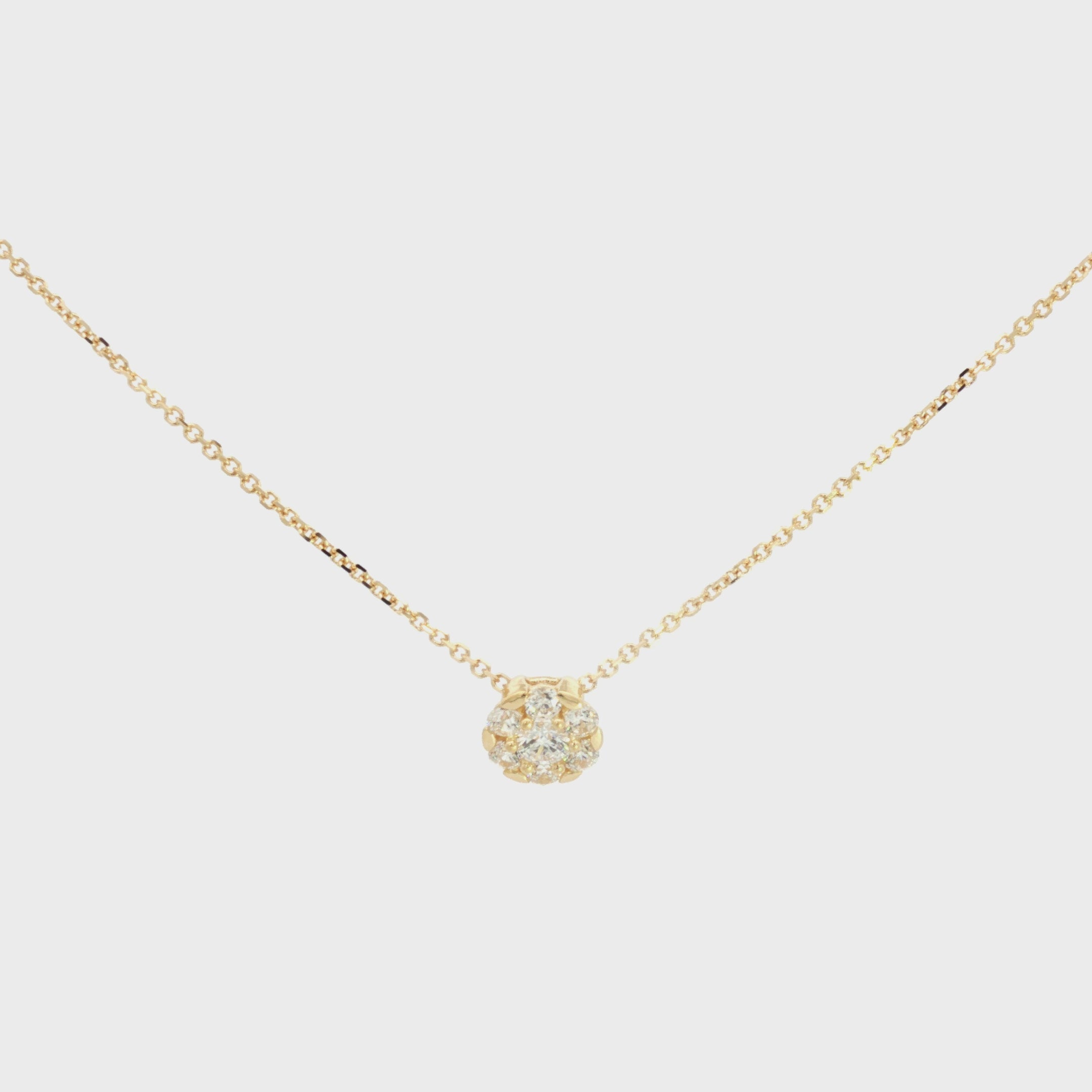 GARGANTILLA FLOR ZIRCONES