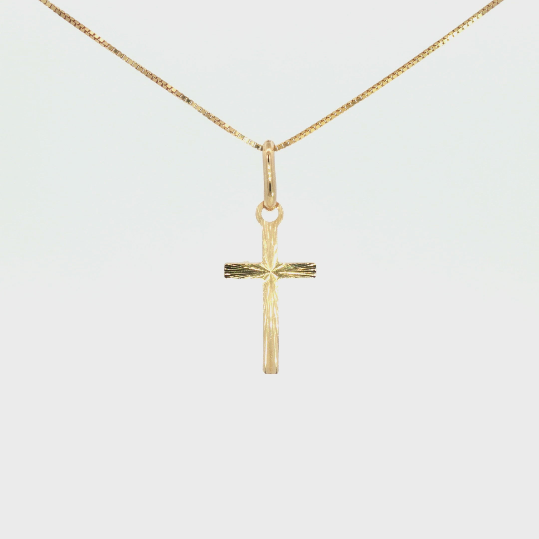 DIJE CRUZ DIAMANTADA PLANA