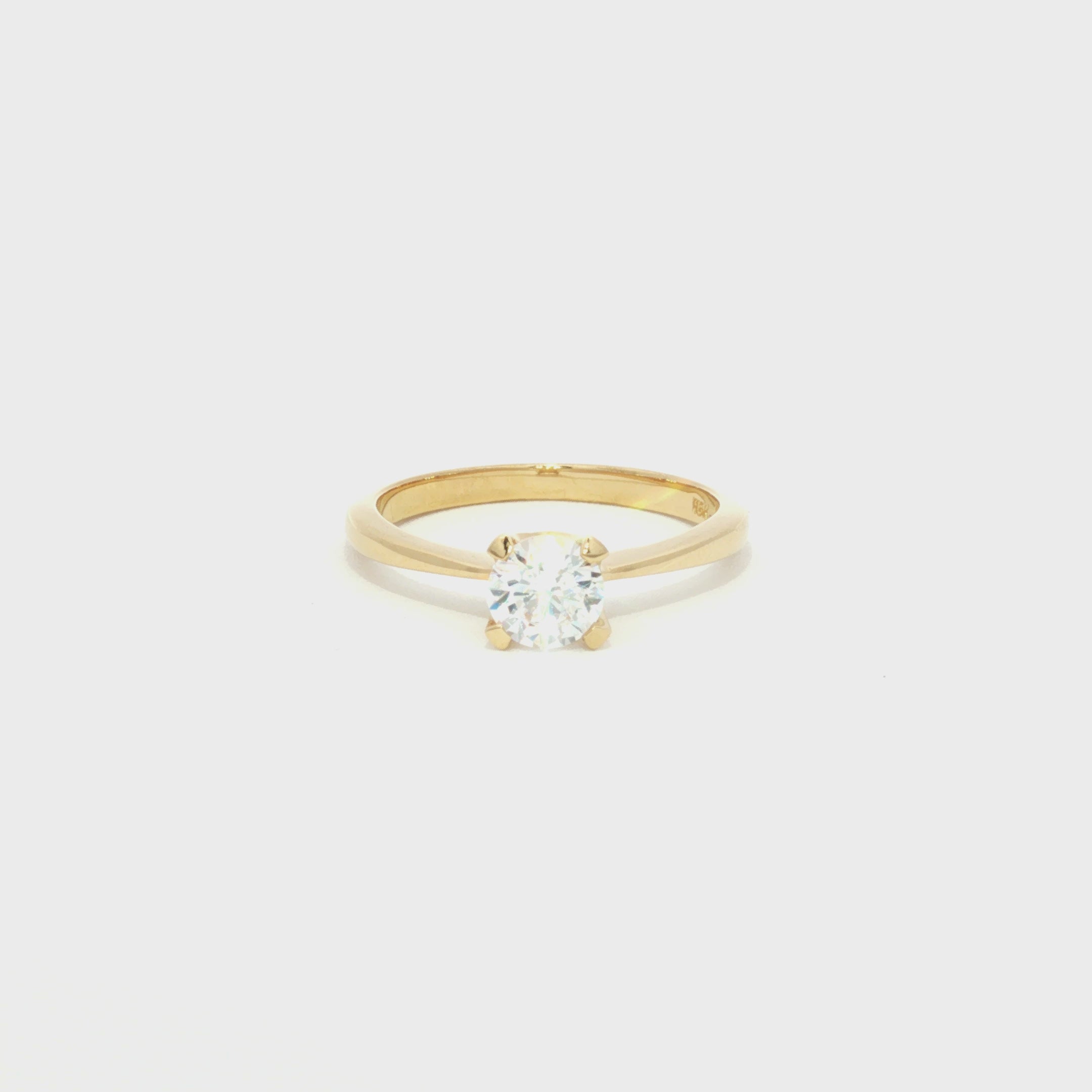 ANILLO SOLITARIO CON ZIRCÓN