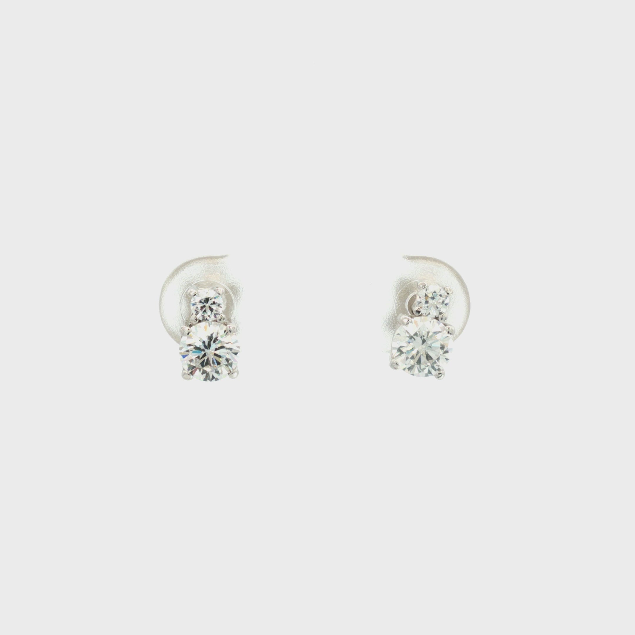 ARETES DOBLE ZIRCÓN